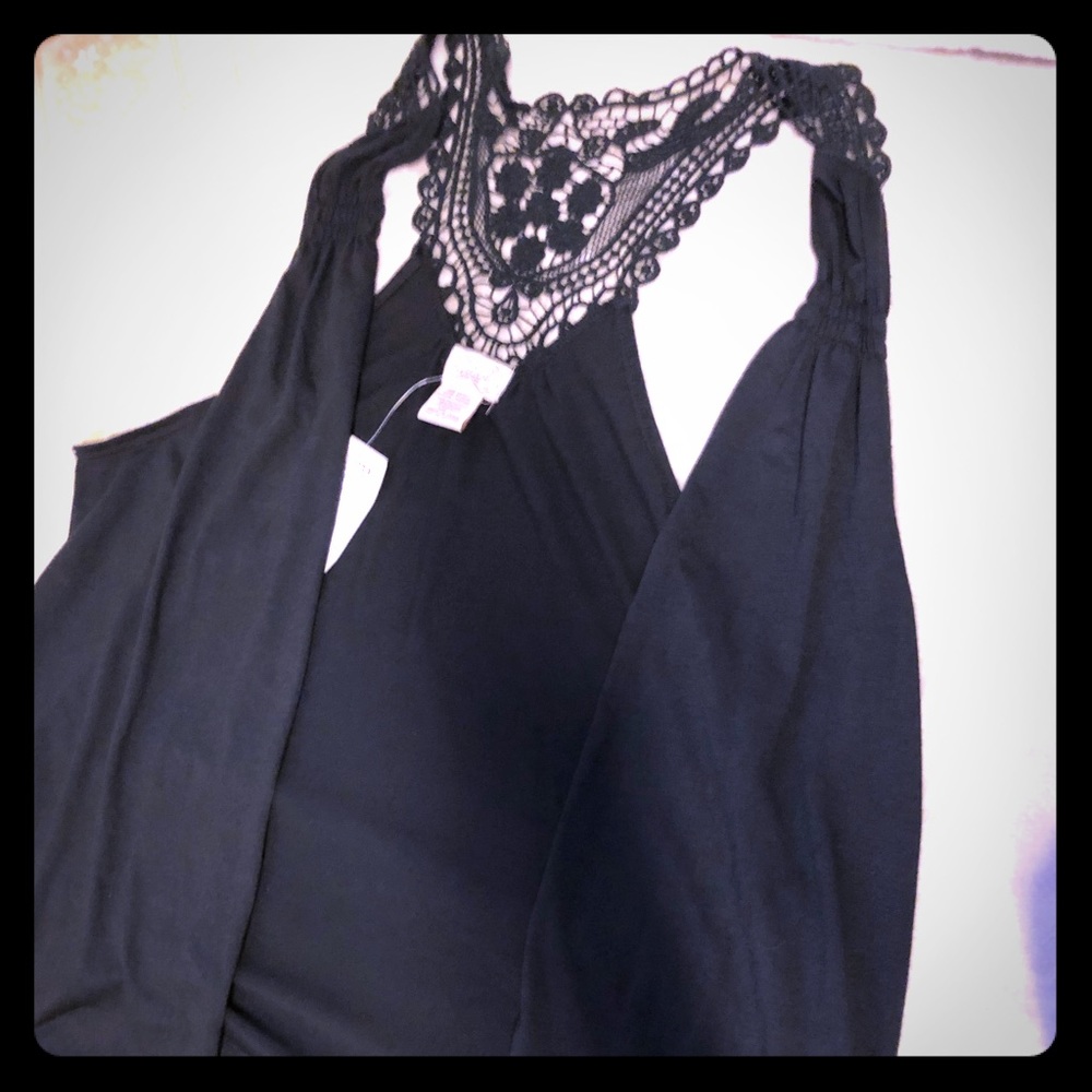 Black Nwt size L eyelash couture